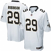 Nike Men & Women & Youth Saints #29 Robinson White Team Color Game Jersey,baseball caps,new era cap wholesale,wholesale hats